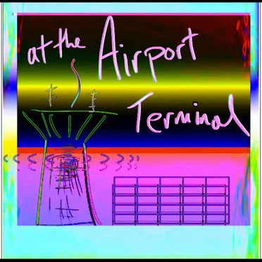 at the airport terminal