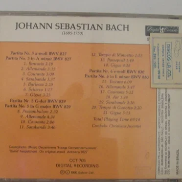 Complete Works for Harpsichord, Vol. 5: Partitas Nos. 3, 5 & 6