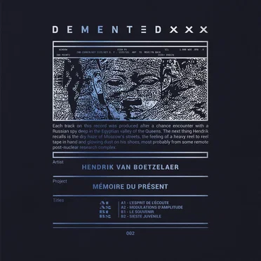 Mémoire du présent by Hendrik van Boetzelaer - album cover