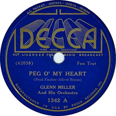 Peg o’ My Heart / I’m Sitting on Top of the World