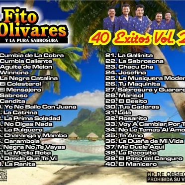 40 éxitos, vol. 2 by Fito Olivares y La Pura Sabrosura - album cover