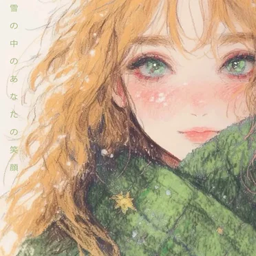 雪の中のあなたの笑顔
