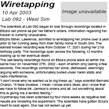 2003 04 10 - Wiretapping