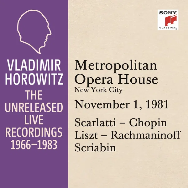 Vladimir Horowitz in Recital at the Metropolitan Opera House New York City November 1 1981