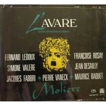 L'Avare de Molière by Maurice Baquet - album cover