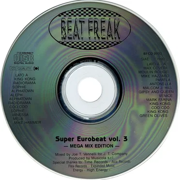 Super Eurobeat, Vol. 3 - Mega Mix Edition by Various Artists - album cover