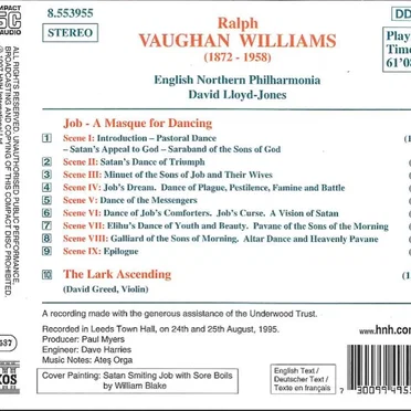 Job, a Masque for Dancing / The Lark Ascending