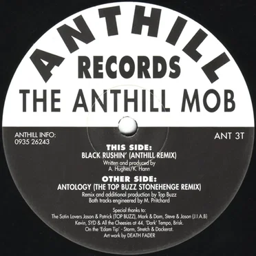 Antology / Black Rushin' (The Remixes) by The Anthill Mob - album cover