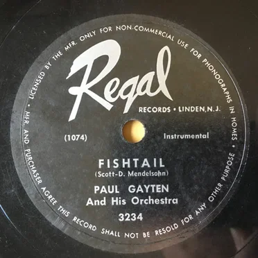 Fishtail / Confused by Paul Gayten and His Orchestra - album cover