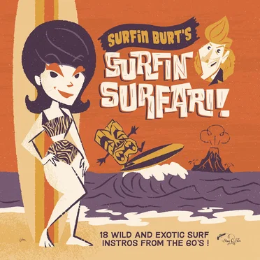 Surfin Burt’s Surfin Surfari! Vol. 1 by Various Artists - album cover