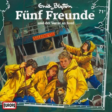 Fünf Freunde, Episode 71: und der Verrat an Bord by Enid Blyton - album cover