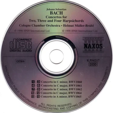 Concertos for Two, Three and Four Harpsichords