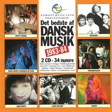 Det bedste af dansk musik 1983-84 by Various Artists - album cover