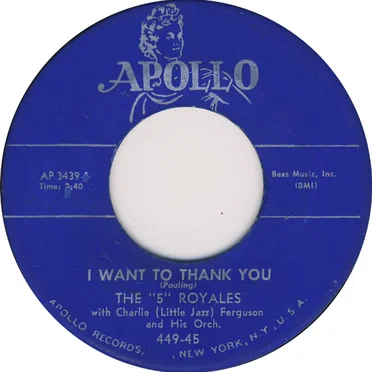 I Want to Thank You / All Righty!