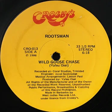 Wild Goose Chase / Reaching Out by Rootsman - album cover