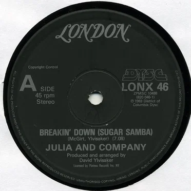 Breaking Down (Sugar Samba) by Julia and Company - album cover