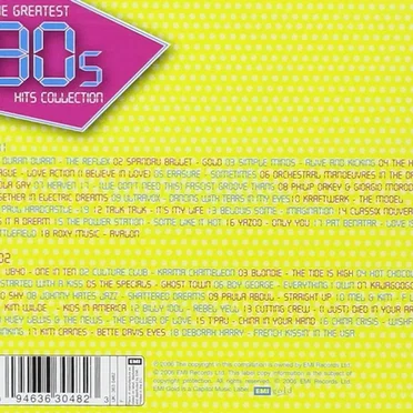 The Greatest 80s Hits Collection by Various Artists - album cover