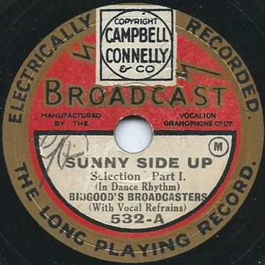 Sunny Side Up by Bidgood's Broadcasters - album cover