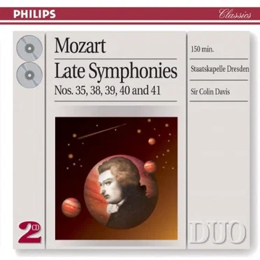 Late Symphonies nos. 35, 38, 39, 40 and 41