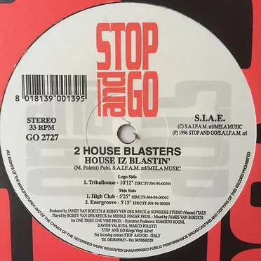 House Iz Blastin' by 2 House Blasters - album cover