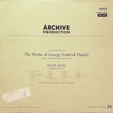 Wassermusik / Feuerwerksmusik