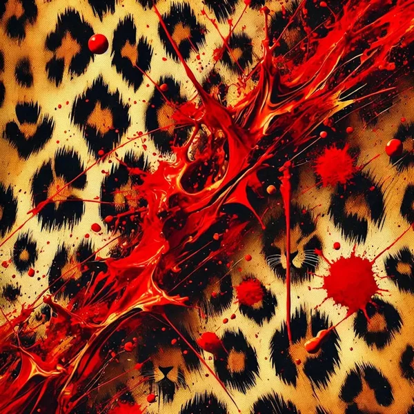 LEOPARD EATS FACE