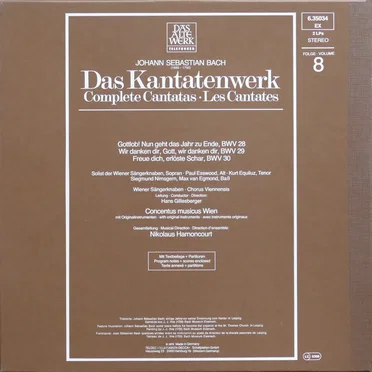Das Kantatenwerk Vol. 8 by Johann Sebastian Bach - album cover