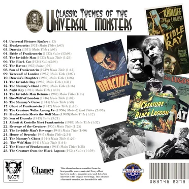 Classic Themes of the Universal Monsters by Various Artists - album cover