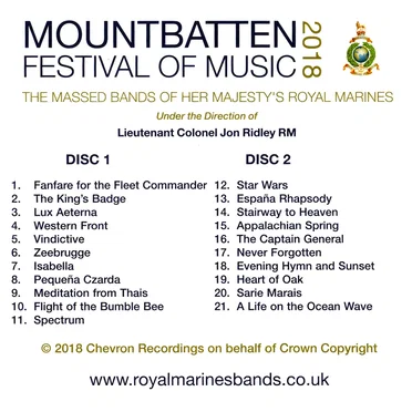 Mountbatten Festival of Music 2018 by Massed Bands of the Royal Marines - album cover