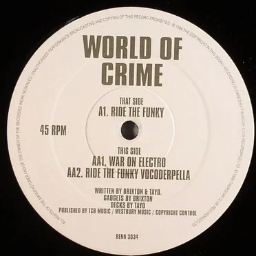 Ride The Funky by World of Crime - album cover
