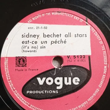 Est-ce un péché by Sidney Bechet & His All Star Band - album cover