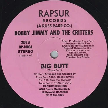Big Butt by Bobby Jimmy and the Critters - album cover