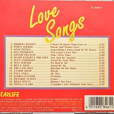 Love Song by Various Artists - album cover