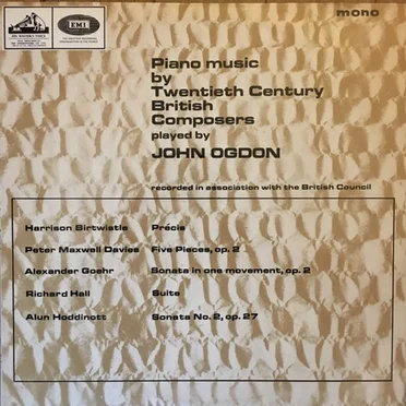 Piano Music by Twentieth Century British Composers