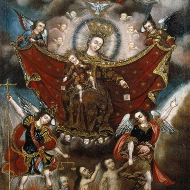 Virgin of Carmel Saving Souls in Purgatory