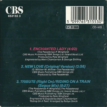 Enchanted Lady by The Pasadenas - album cover