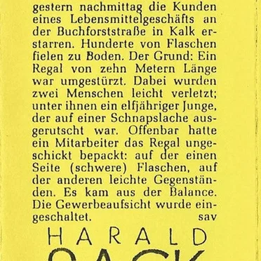Zehn Meter langes Regal kippte um