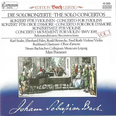 Die Solokonzerte Vol. 3 (Rekonstruktionen)