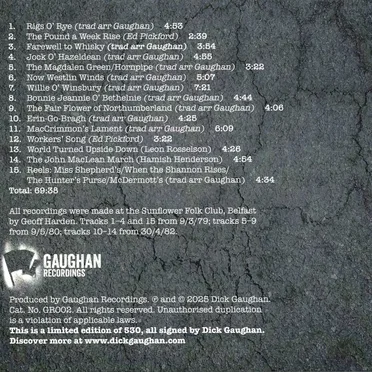 Untroubled: Live in Belfast 1979-82 by Dick Gaughan - album cover