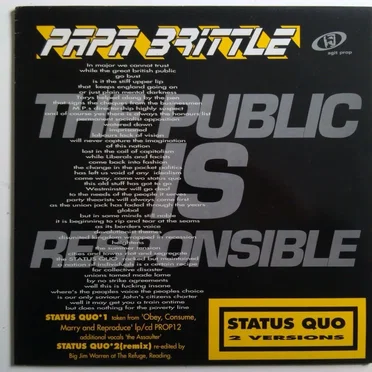 Status Quo by Papa Brittle - album cover