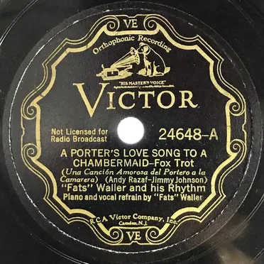 A Porter's Love Song to a Chambermaid / Do Me a Favor