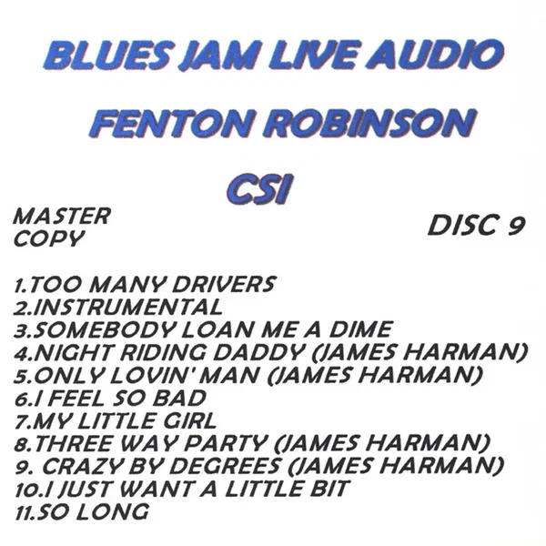 Blues Jam Live Audio: Fenton Robinson