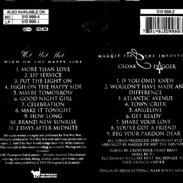 High on the Happy Side / Cloak & Dagger