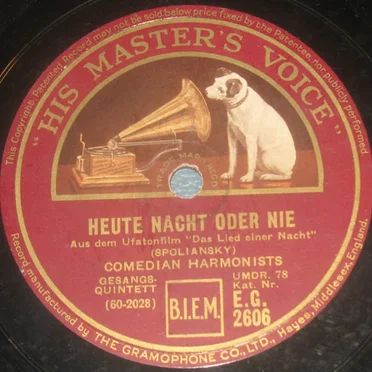 Heute Nacht oder nie / Auf Wiedersehn, My Dear