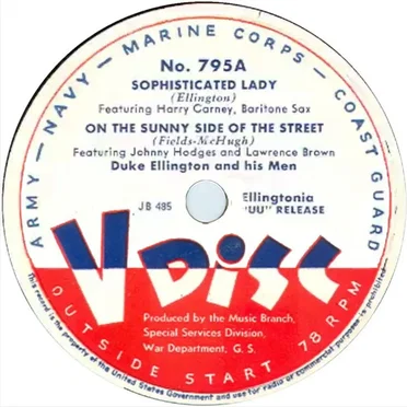 Sophisticated Lady / On the Sunny Side of the Street / I Can’t Give You Anything but Love / It Don’t Mean a Thing