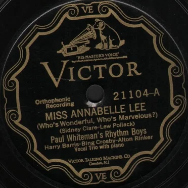 Miss Annabelle Lee (Who’s Wonderful, Who’s Marvelous?) / Everybody Loves My Girl