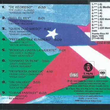De regreso by Puerto Rico All-Stars - album cover