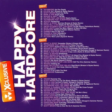 Xclusive Happy Hardcore by Various Artists - album cover