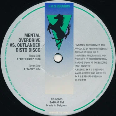 Disto Disco by Mental Overdrive - album cover
