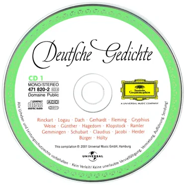 Deutsche Gedichte by Various Artists - album cover